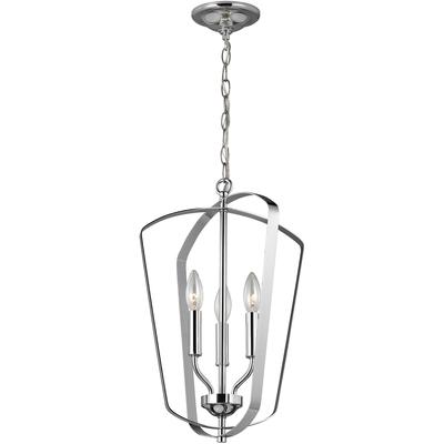 Generation Lighting - Romee Small 3-Light Hall/Foyer Fixture - Chrome - 5134903-05