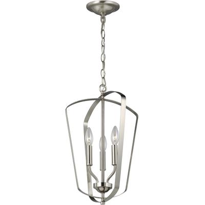 Generation Lighting - Romee Small 3-Light Hall/Foyer Fixture - Brushed Nickel - 5134903-962