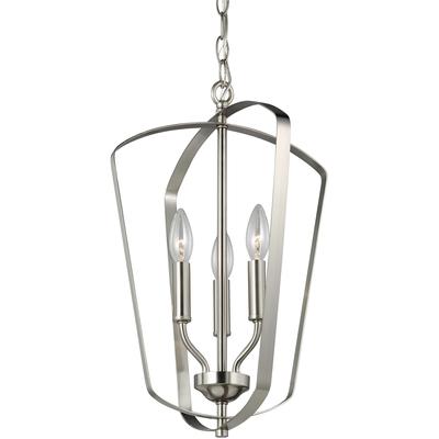 Generation Lighting - Romee Small 3-Light Hall/Foyer Fixture - Brushed Nickel - 5134903-962