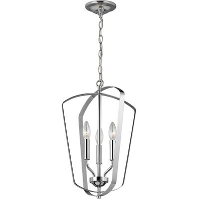 Generation Lighting - Romee Small 3-Light Hall/Foyer Fixture - Chrome - 5134903EN-05