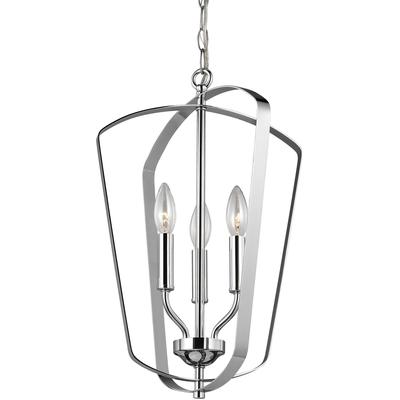 Generation Lighting - Romee Small 3-Light Hall/Foyer Fixture - Chrome - 5134903EN-05