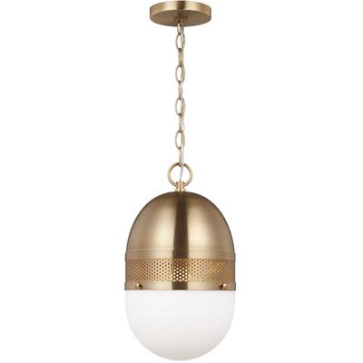 Generation Lighting - Bea One-Light Pendant - Satin Brass - 6000701-848