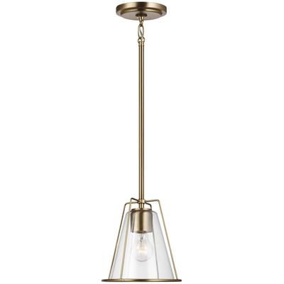 Generation Lighting - Framework One-Light Pendant - Satin Brass - 6000901-848