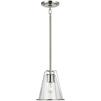 Generation Lighting - Framework One-Light Pendant - Brushed Nickel - 6000901-962