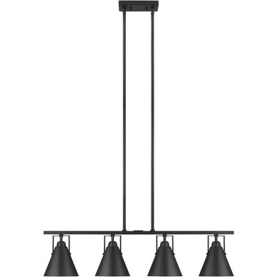 Generation Lighting - Insdale 4-Light Chandelier - Midnight Black - 6001504-112