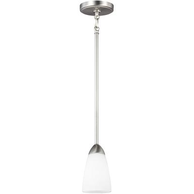 Generation Lighting - Seville 1-Light Mini-Pendant - Brushed Nickel - 6120201-962