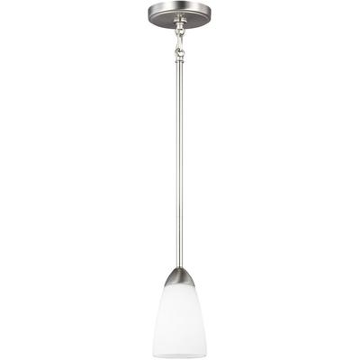 Generation Lighting - Seville 1-Light Mini-Pendant - Brushed Nickel - 6120201EN3-962