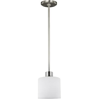 Generation Lighting - Canfield 1-Light Mini-Pendant - Brushed Nickel - 6128801EN3-962