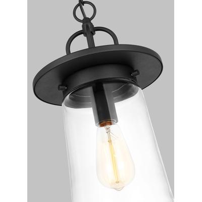 Generation Lighting - Tybee 1-Light Outdoor Pendant - Black - 6208901-12