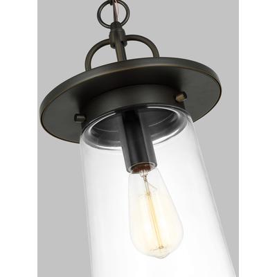 Generation Lighting - Tybee 1-Light Outdoor Pendant - Antique Bronze - 6208901-71