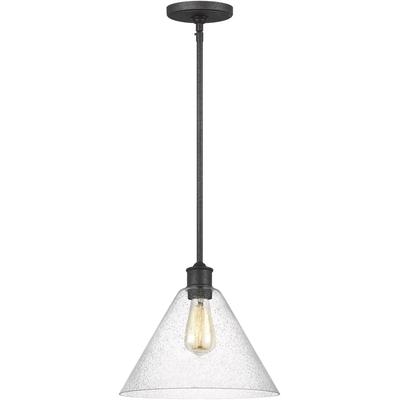 Generation Lighting - Belton 1-Light Pendant - Midnight Black - 6227801-112