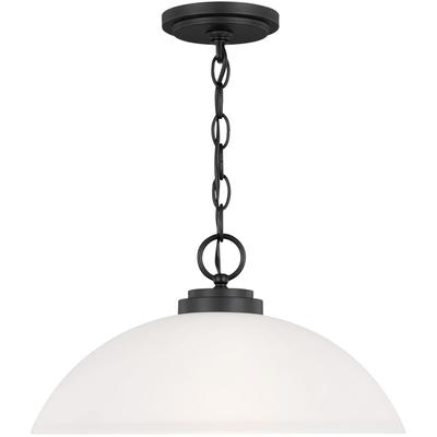 Generation Lighting - Oslo 1-Light Pendant - Midnight Black - 65160EN3-112