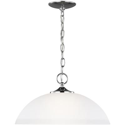 Generation Lighting - Geary 1-Light Pendant - Chrome - 6516501-05