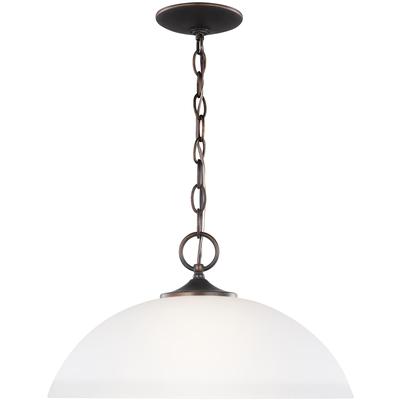 Generation Lighting - Geary 1-Light LED Pendant - Bronze - 6516501EN3-710