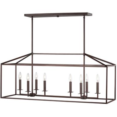 Generation Lighting - Perryton 8-Light LED Island Pendant - Bronze - 6615008EN-710