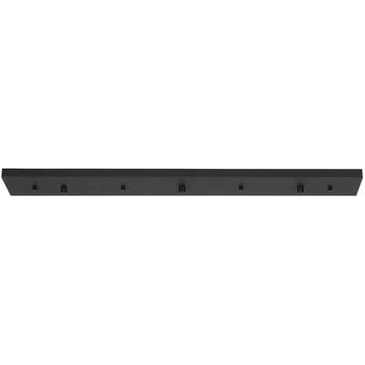 Generation Lighting - 3-Light Linear Multi-Port Canopy - Midnight Black - 7449603-112