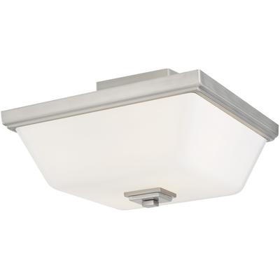 Generation Lighting - Ellis Harper 2-Light Semi-Flush Mount - Brushed Nickel - 7713702-962