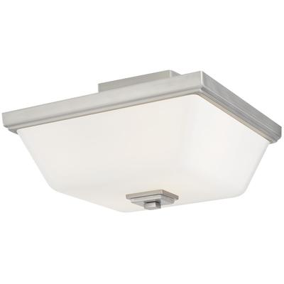 Generation Lighting - Ellis Harper 2-Light Semi-Flush Mount - Brushed Nickel - 7713702EN3-962