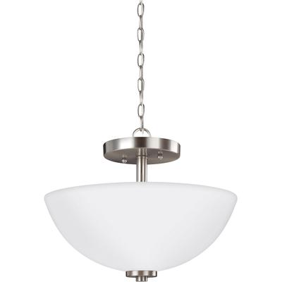 Generation Lighting - Oslo 2-Light Semi-Flush Convertible Pendant - 77160-962