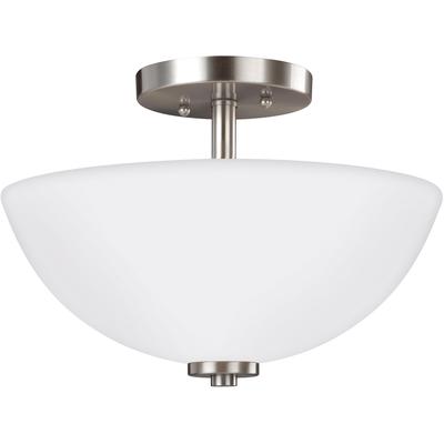 Generation Lighting - Oslo 2-Light Semi-Flush Convertible Pendant - 77160-962