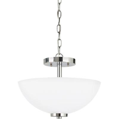 Generation Lighting - Oslo 2-Light Semi-Flush Convertible Pendant - 77160EN3-05