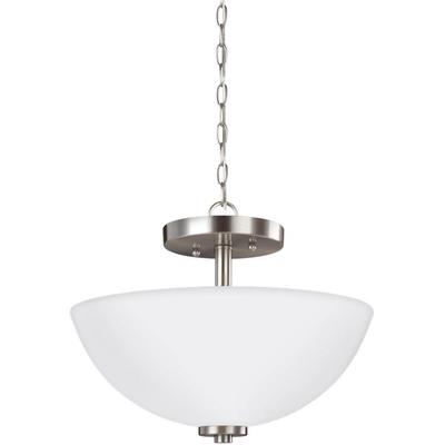 Generation Lighting - Oslo 2-Light Semi-Flush Convertible Pendant - 77160EN3-962