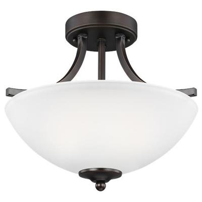 Generation Lighting - Geary Small 2-Light Semi-Flush Convertible Pendant - 7716502-710