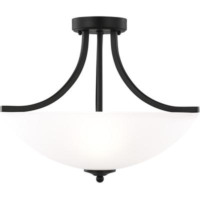 Generation Lighting - Geary 3-Light Semi-Flush Convertible Pendant - 7716503EN3-112