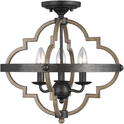 Generation Lighting - Socorro 3-Light Semi-Flush Mount - 7724903-846