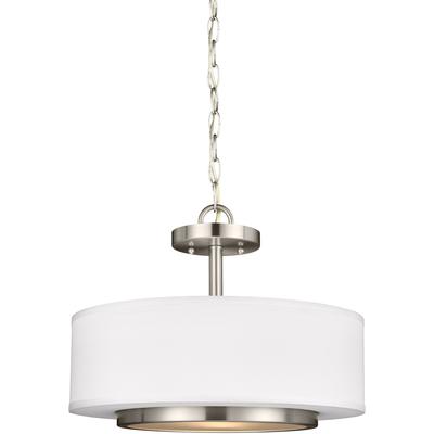 Generation Lighting - Nance 2-Light Semi-Flush Convertible Ceiling Pendant - 7728002-962