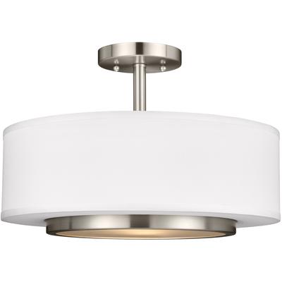 Generation Lighting - Nance 2-Light Semi-Flush Convertible Ceiling Pendant - 7728002-962