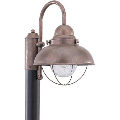 Generation Lighting - Sebring 1-Light LED Outdoor Post Lantern - Weathered Copper - 8269EN3-44