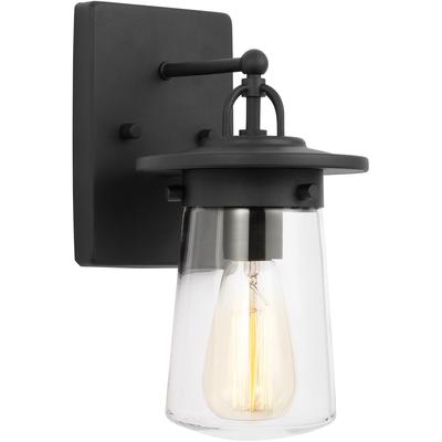 Generation Lighting - Tybee 1-Light Small Outdoor Wall Lantern - Black - 8508901-12