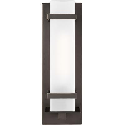 Generation Lighting - Alban Small 1-Light Outdoor Wall Lantern - Antique Bronze - 8520701-71