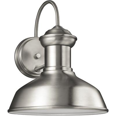 Generation Lighting - Fredricksburg Small 1-Light Outdoor Wall Lantern - Satin Aluminum - 8547701-04/T