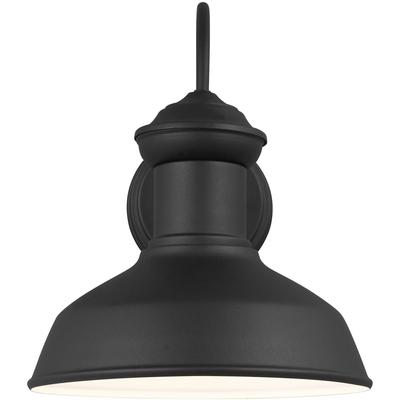 Generation Lighting - Fredricksburg Small 1-Light Outdoor Wall Lantern - Black - 8547701-12