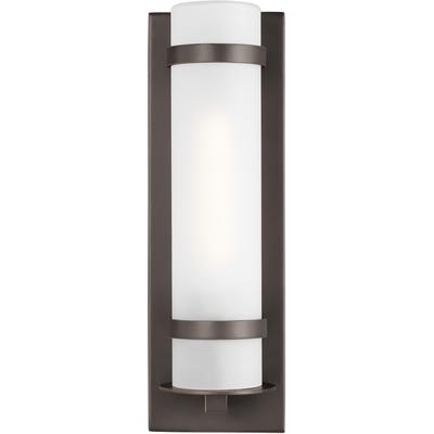 Generation Lighting - Alban Large 1-Light Outdoor Wall Lantern - Antique Bronze - 8718301-71