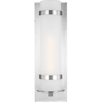 Generation Lighting - Alban Large 1-Light Outdoor Wall Lantern - Satin Aluminum - 8718301EN3-04