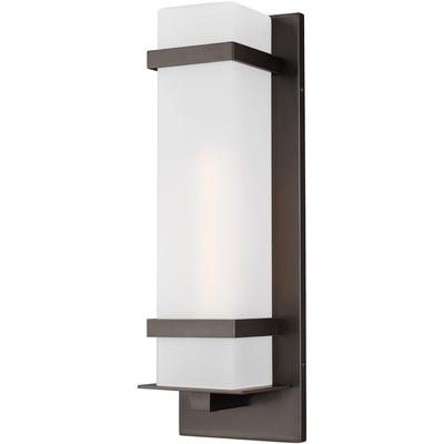 Generation Lighting - Alban Large 1-Light Outdoor Wall Lantern - Antique Bronze - 8720701-71