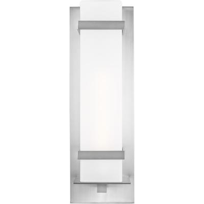 Generation Lighting - Alban Large 1-Light Outdoor Wall Lantern - Satin Aluminum - 8720701EN3-04