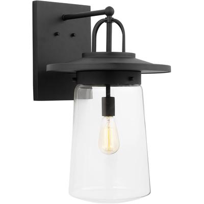 Generation Lighting - Tybee 1-Light Extra-Large Outdoor Wall Lantern - Black - 8808901-12