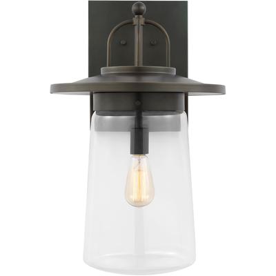 Generation Lighting - Tybee 1-Light Extra-Large Outdoor Wall Lantern - Antique Bronze - 8808901-71