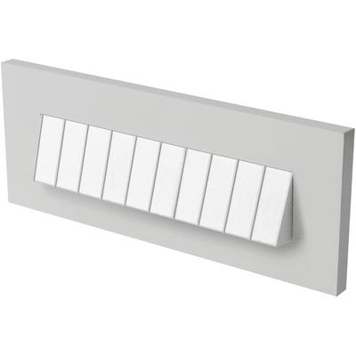 Generation Lighting - Tarpa Horizontal LED Brick Turtle Light - Satin Nickel - 94483S-849