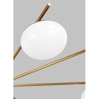 Generation Lighting Designers - Lune Extra-Large 8-Light Chandelier - Burnished Brass - EC1258BBS