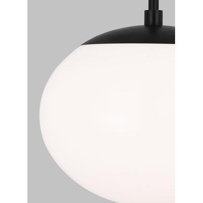 Generation Lighting Designers - Lune Large 1-Light Pendant - Aged Iron - EP1341AI