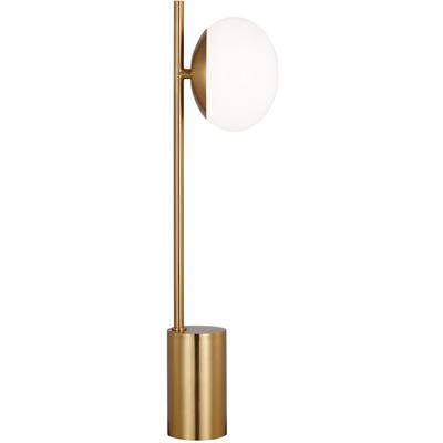 Generation Lighting Designers - Lune 1-Light Table Lamp - Burnished Brass - ET1461BBS2