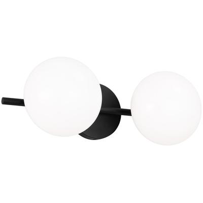 Generation Lighting Designers - Lune 2-Light Vanity Light - Aged Iron - EV1012AI