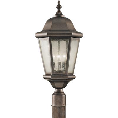 Generation Lighting - Martinsville 3-Light Outdoor Post Lantern - Corinthian Bronze - OL5907CB