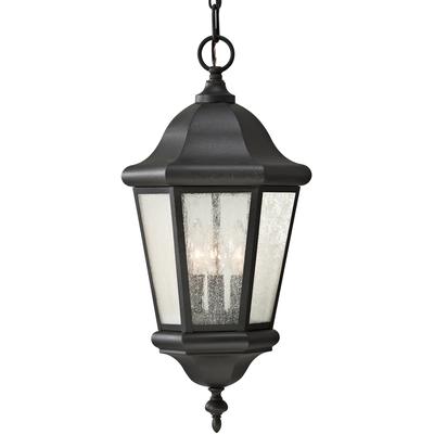 Generation Lighting - Martinsville 3-Light Outdoor Pendant Lantern - OL5911EN/BK