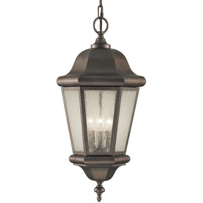 Generation Lighting - Martinsville 3-Light Outdoor Pendant Lantern - OL5911EN/CB